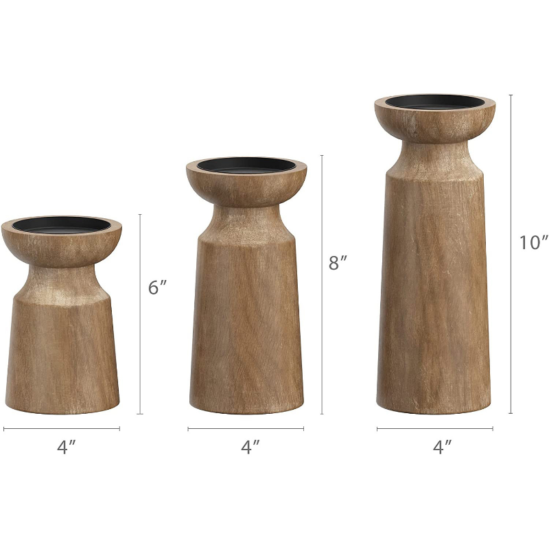 Wooden Candle Holder