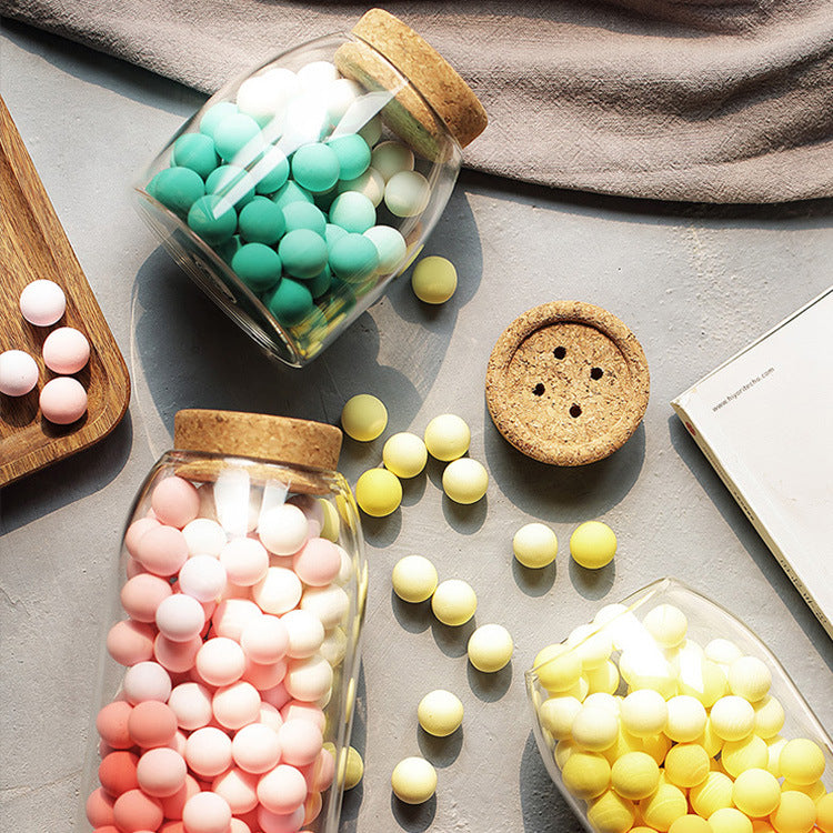 Glass Storage Jar with Wooden Lid