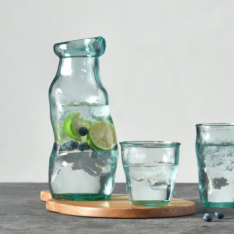 Modern Glass Beverage Pitcher
