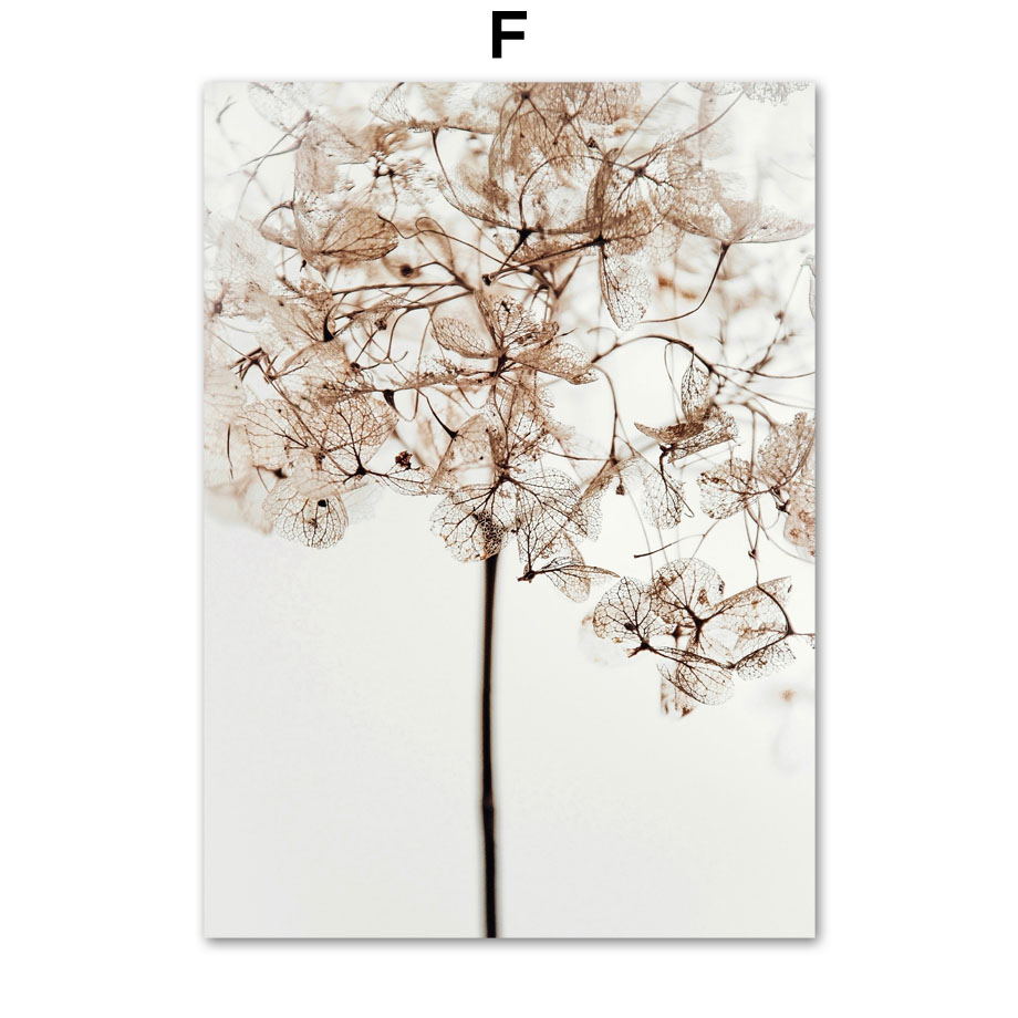 Modern Frameless Floral Wall Art