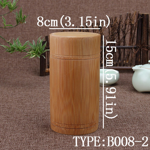 Natural Bamboo Storage Jar