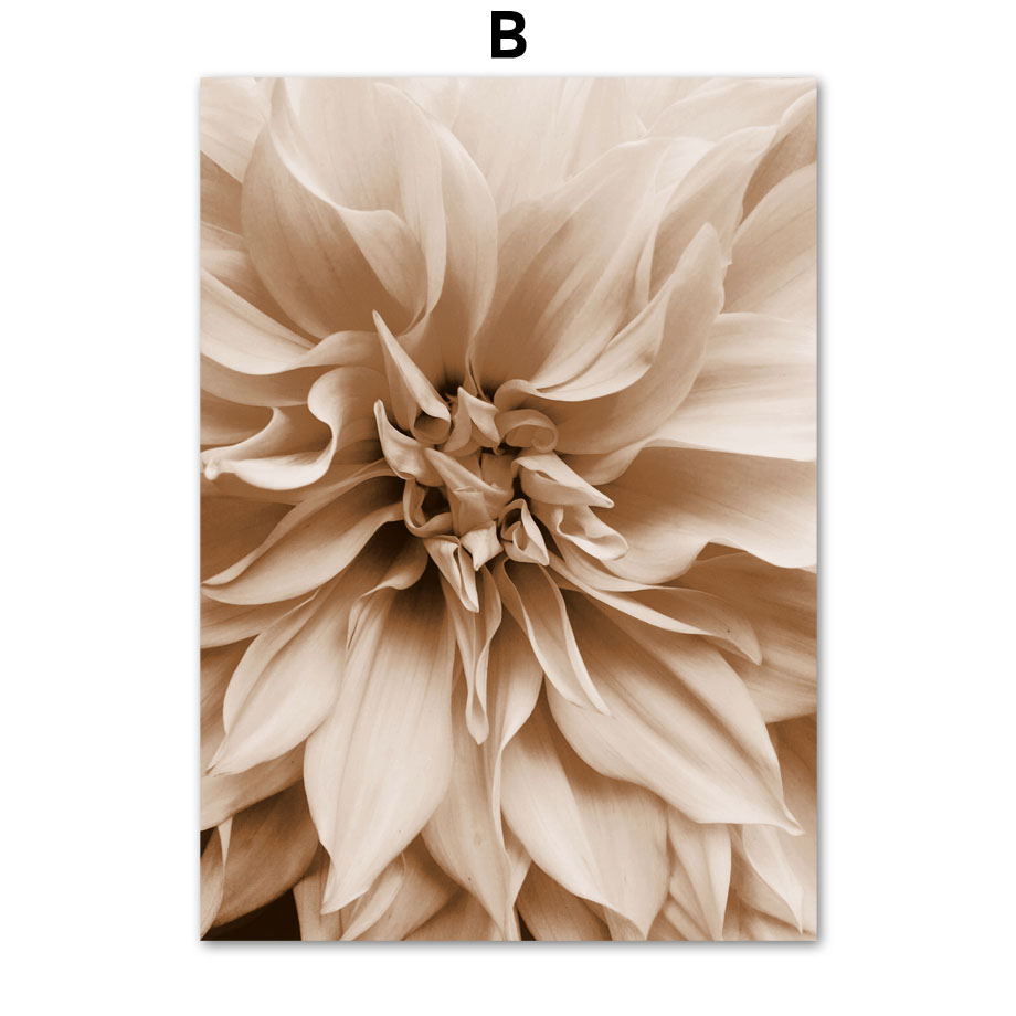 Modern Frameless Floral Wall Art