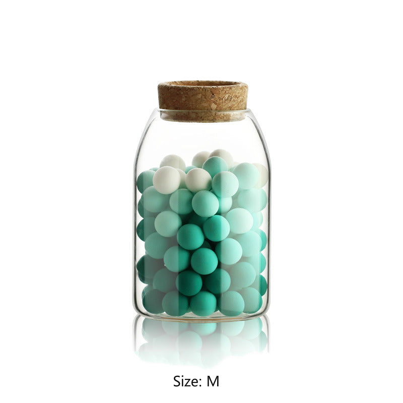 Glass Storage Jar with Wooden Lid