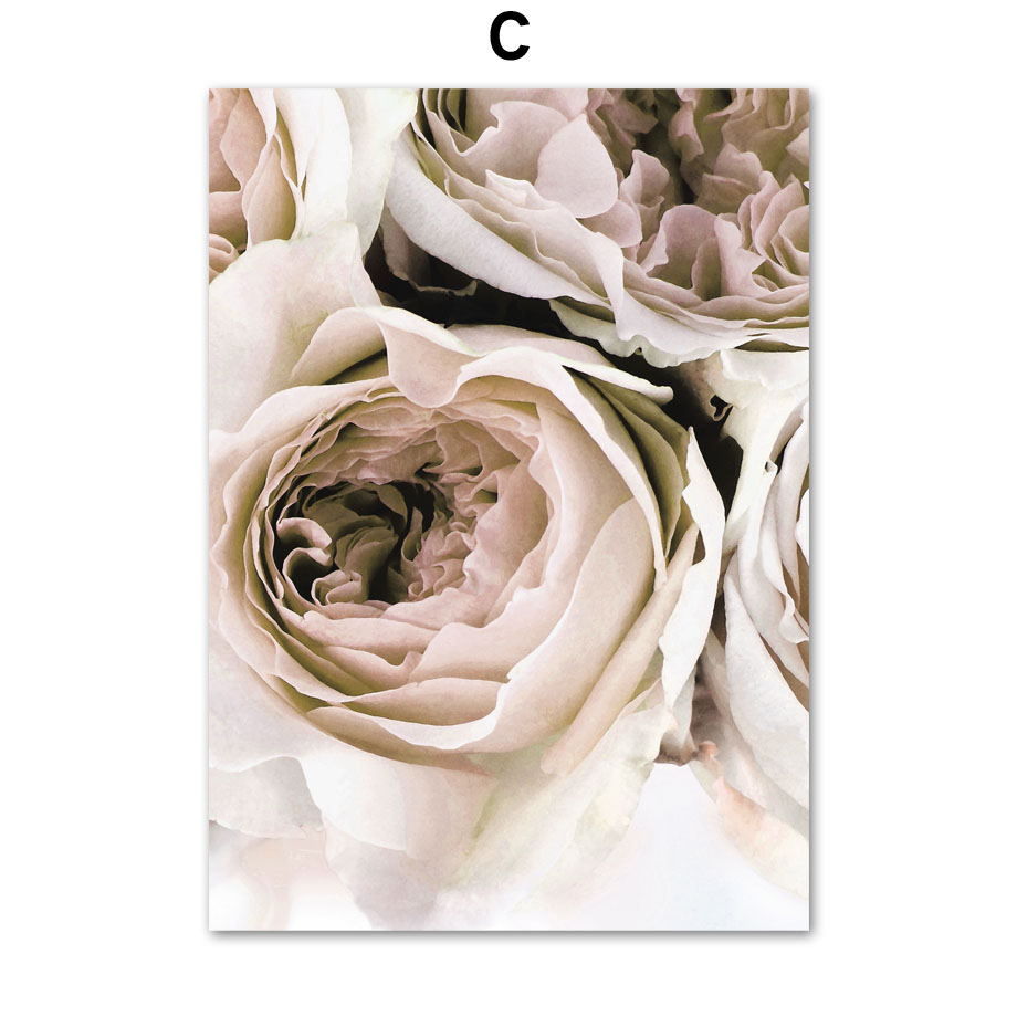 Modern Frameless Floral Wall Art