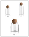 Glass Storage Jar with Wooden Lid