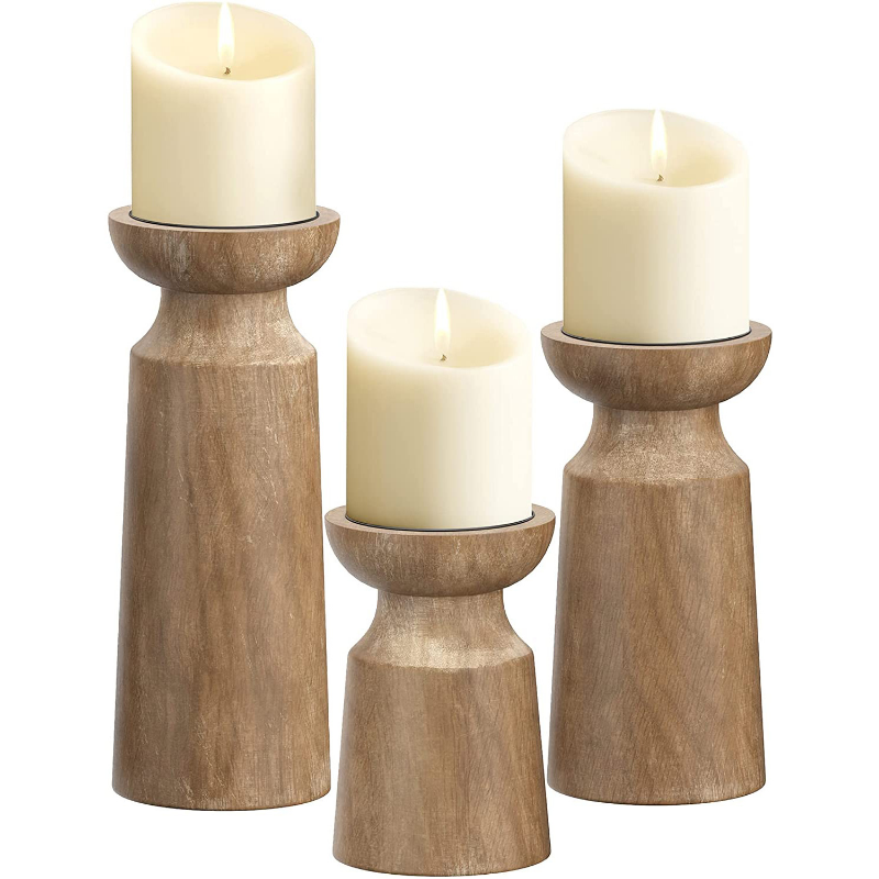 Wooden Candle Holder
