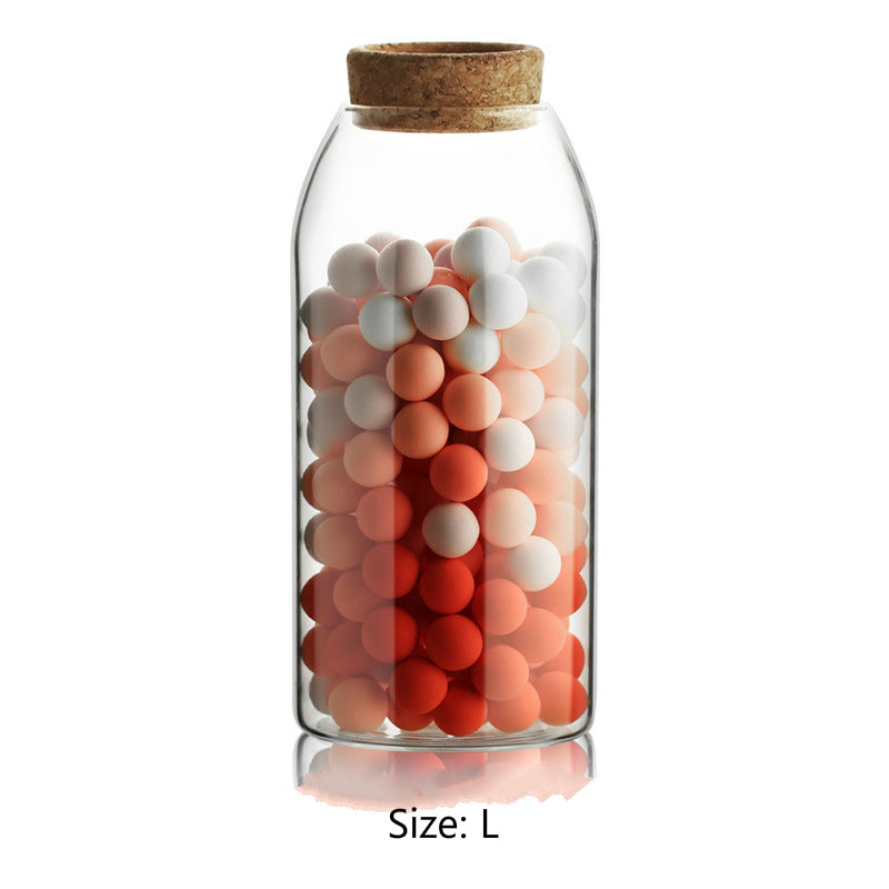 Glass Storage Jar with Wooden Lid