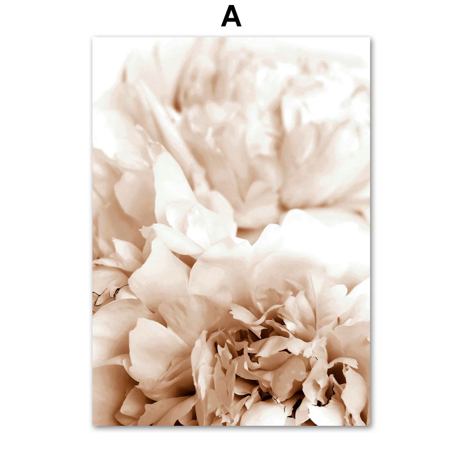 Modern Frameless Floral Wall Art